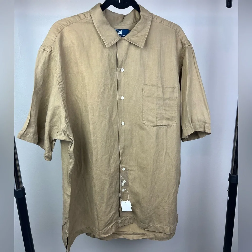 Vintage POLO Ralph Lauren Caldwell Linen Button up XL